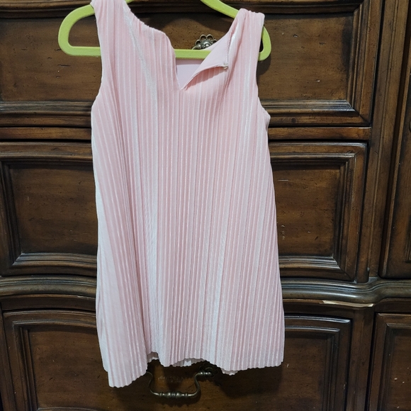 Pink Velvet Spring Dress - Picture 3 of 3